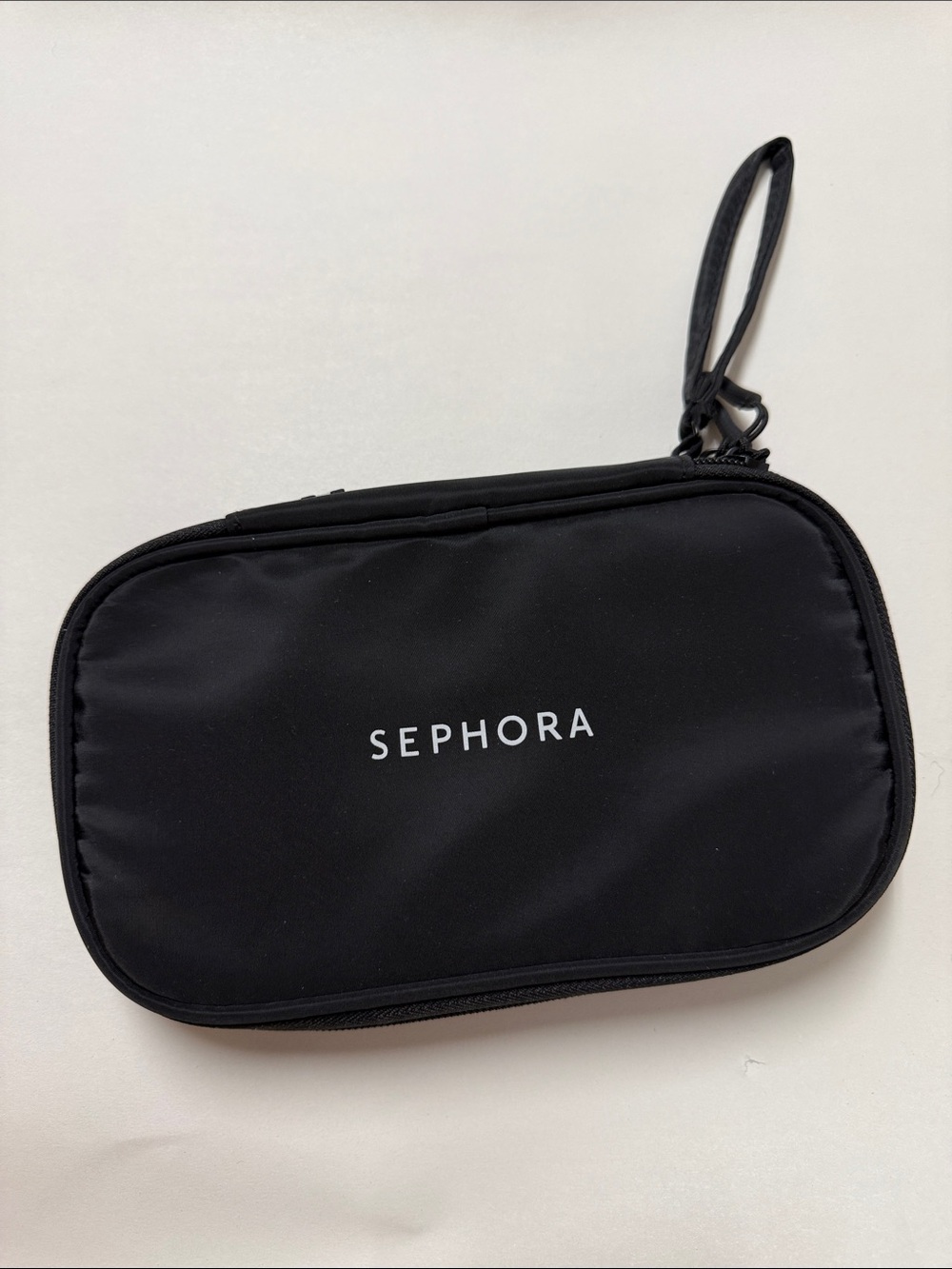 Sephora Black Travel Makeup Pouch with Wrist Strap